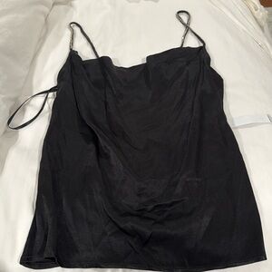Aqua satin top